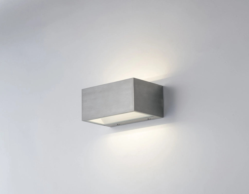 APPLIQUE BIEMISSIONE LED TWIN NIKEL 12W 1560LM CCT 3000K / 4000K IP54 6,5X8,9X14CM
