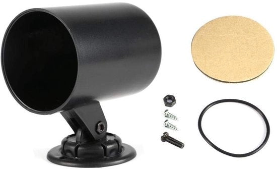 Otturatore per strumenti da 52mm - Supporto universale per auto e camion - Incluso materiale di fissaggio - Nero - Materiale in plastica resistente - Supporto per strumenti