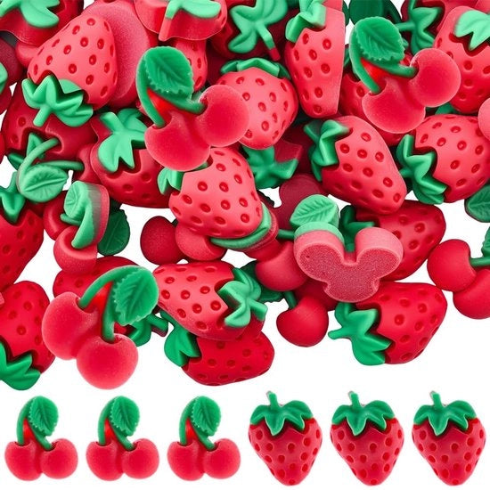 Set di 60 creme per manicure a forma di fragola