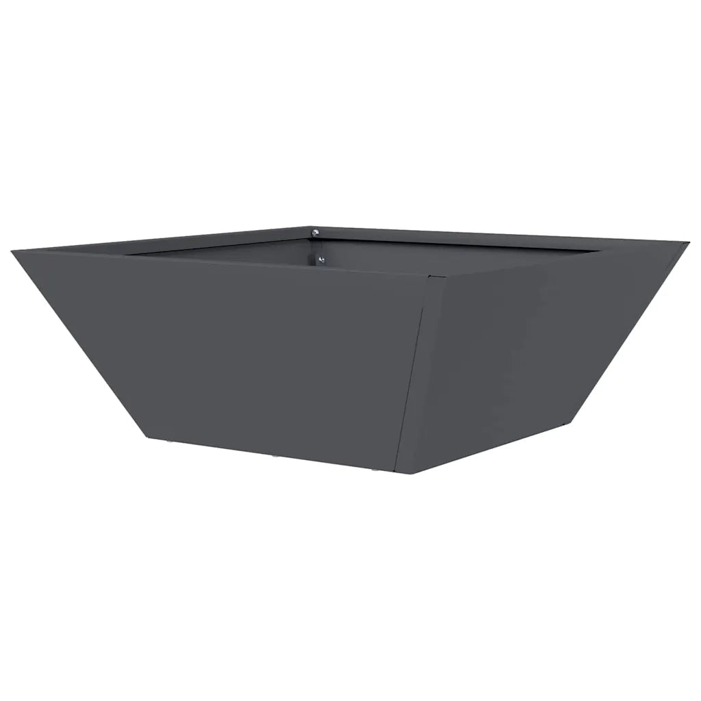 Vaso da giardino 5 pcs Antracite 40 x 40 x 15 cm 873815