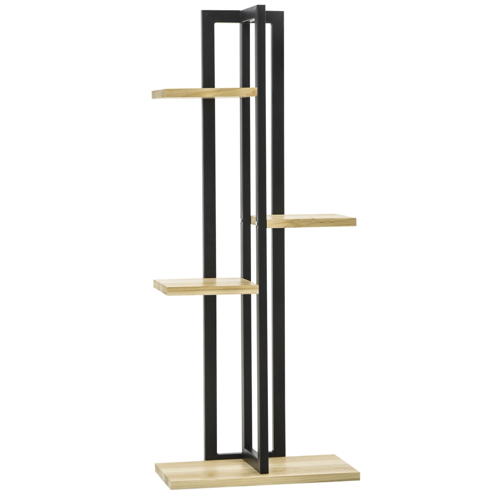 Scaffale porta piante 4 livelli ¨C Xylo ¨C stile industriale legno 45x25x110 cm