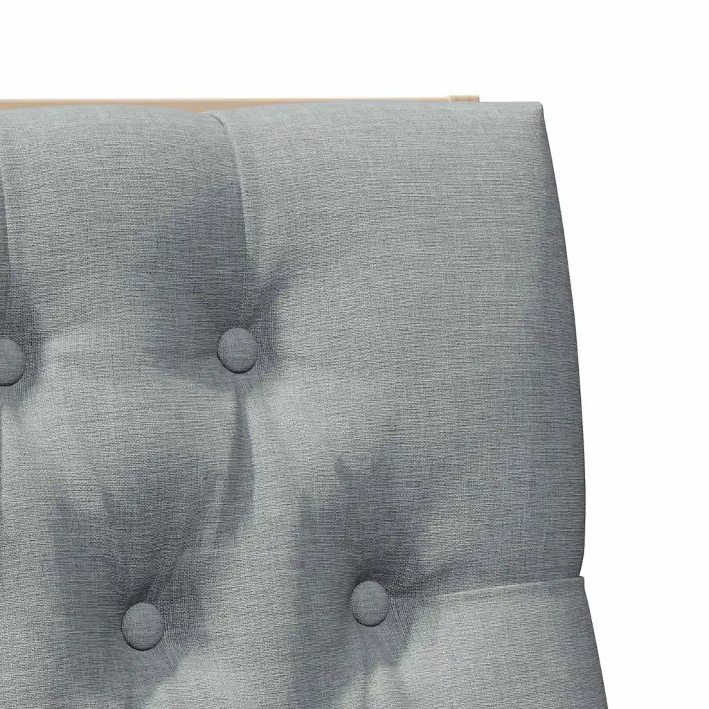 Testiera | Testata imbottita Grigio chiaro 100 cm Pino massello