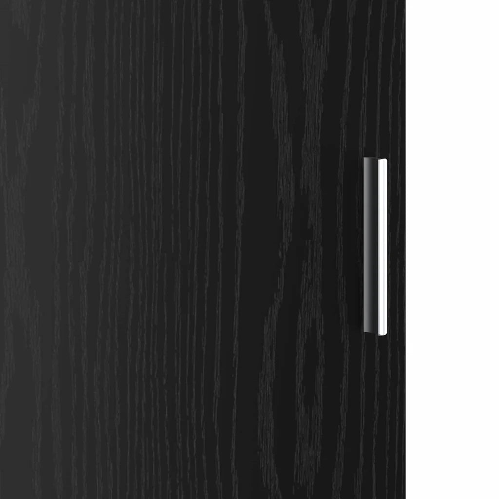 Credenza | Madia | Buffet da pranzo | Armadio da pranzo Rovere Nero 35 x 39 x 168 cm
