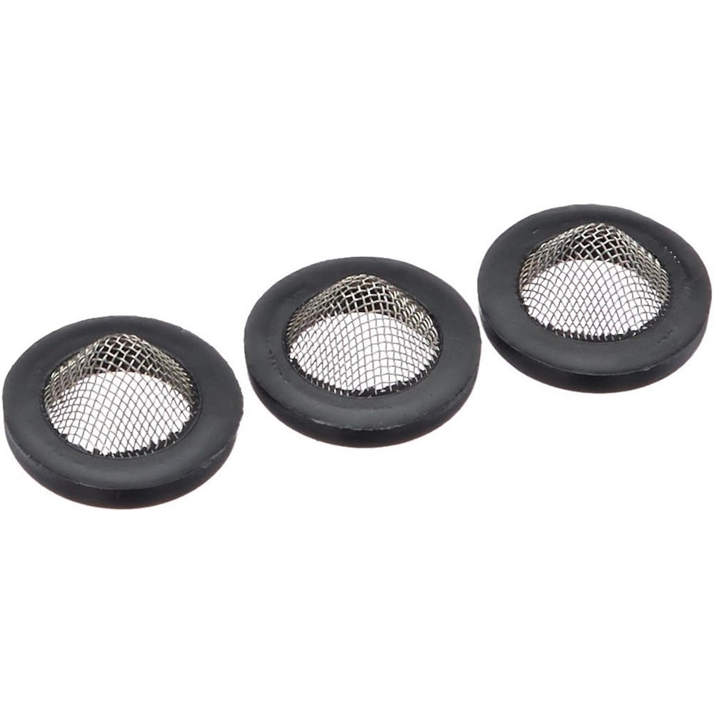 Trade Shop - Set 8 Pezzi Guarnizioni In Gomma Nera Con Filtro A Rete 27mm Rubinetto Tubo 52447 -