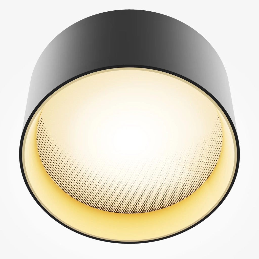 Maytoni Lampada Da Soffitto Moderna Vega 1 Luce LED Integrato Nero Alluminio