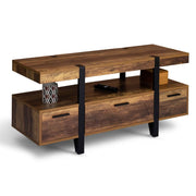 IDMarket - AUSTRIA Porta TV con gambe a spillo in legno da 113 cm con cassetti