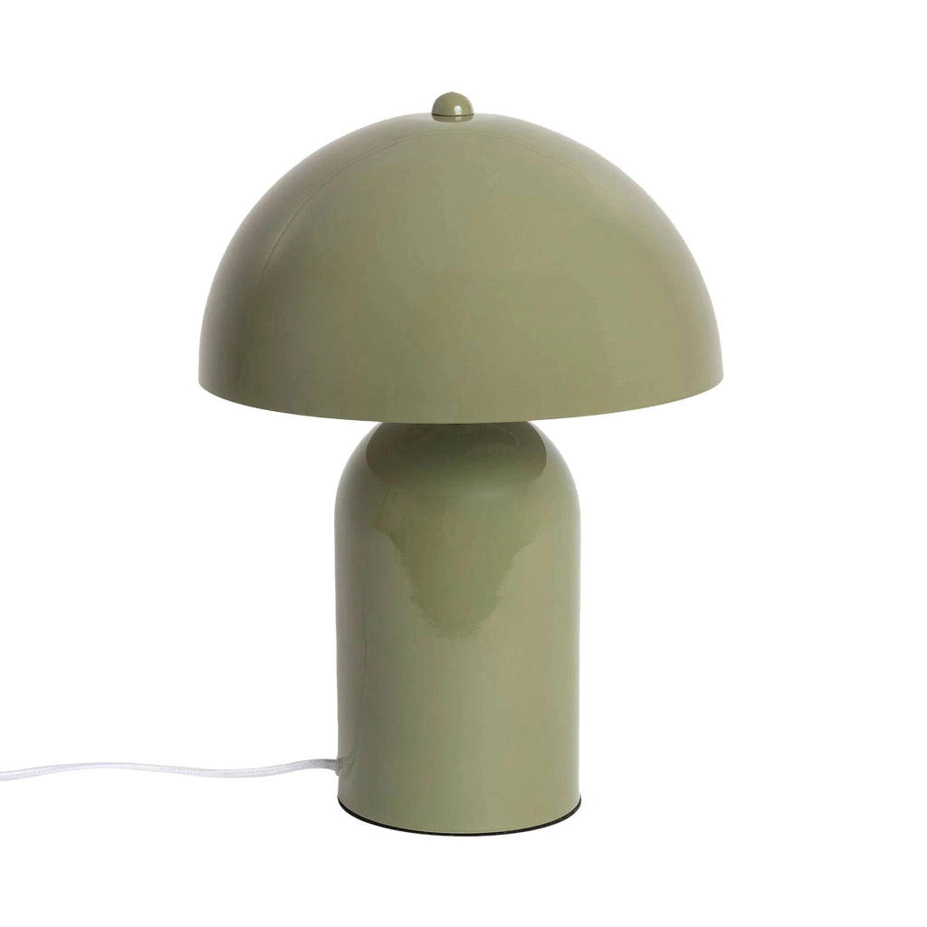 Lampada in metallo, 25cm, verde kaki