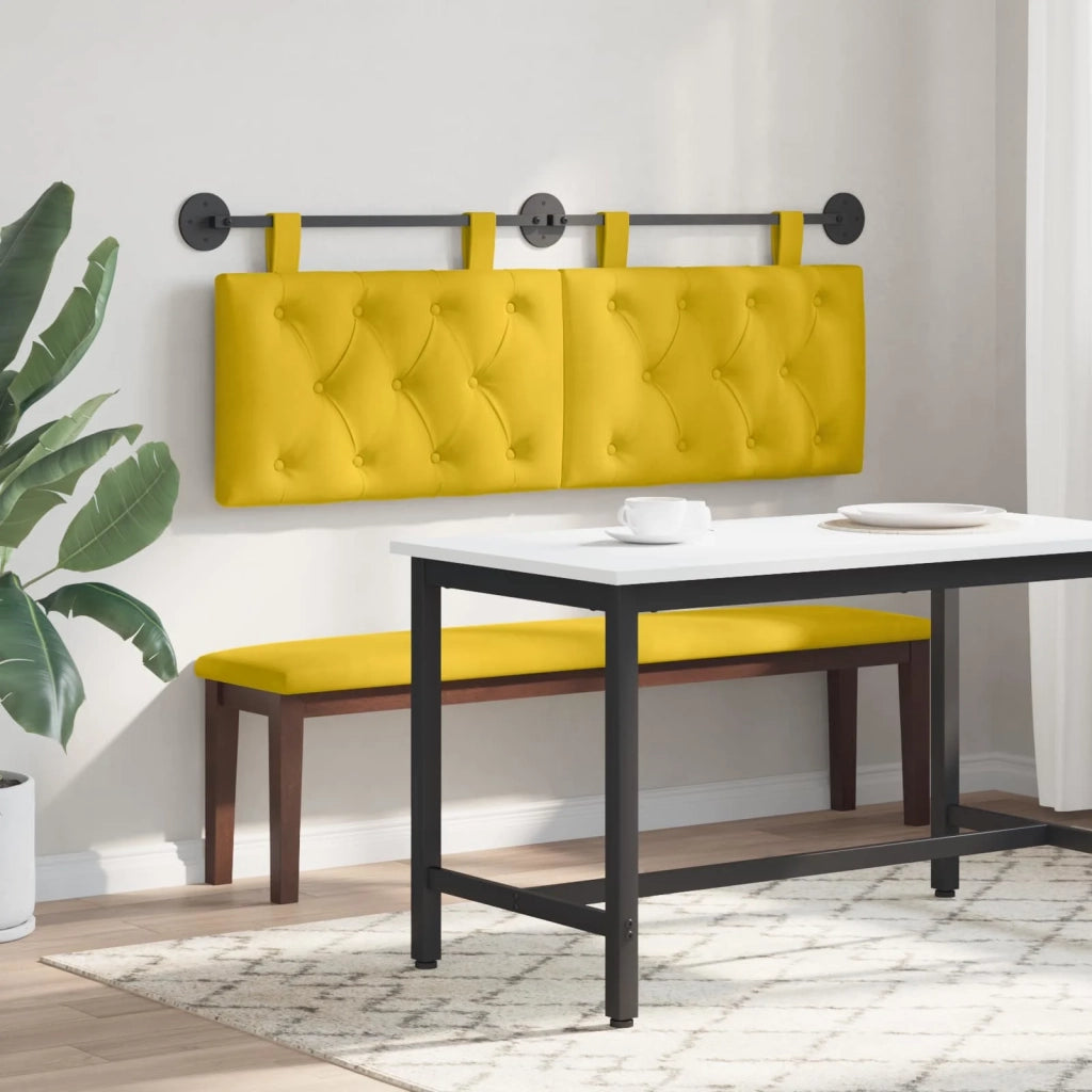 Testiera sospesa Con luce LED Giallo Velluto 42032115