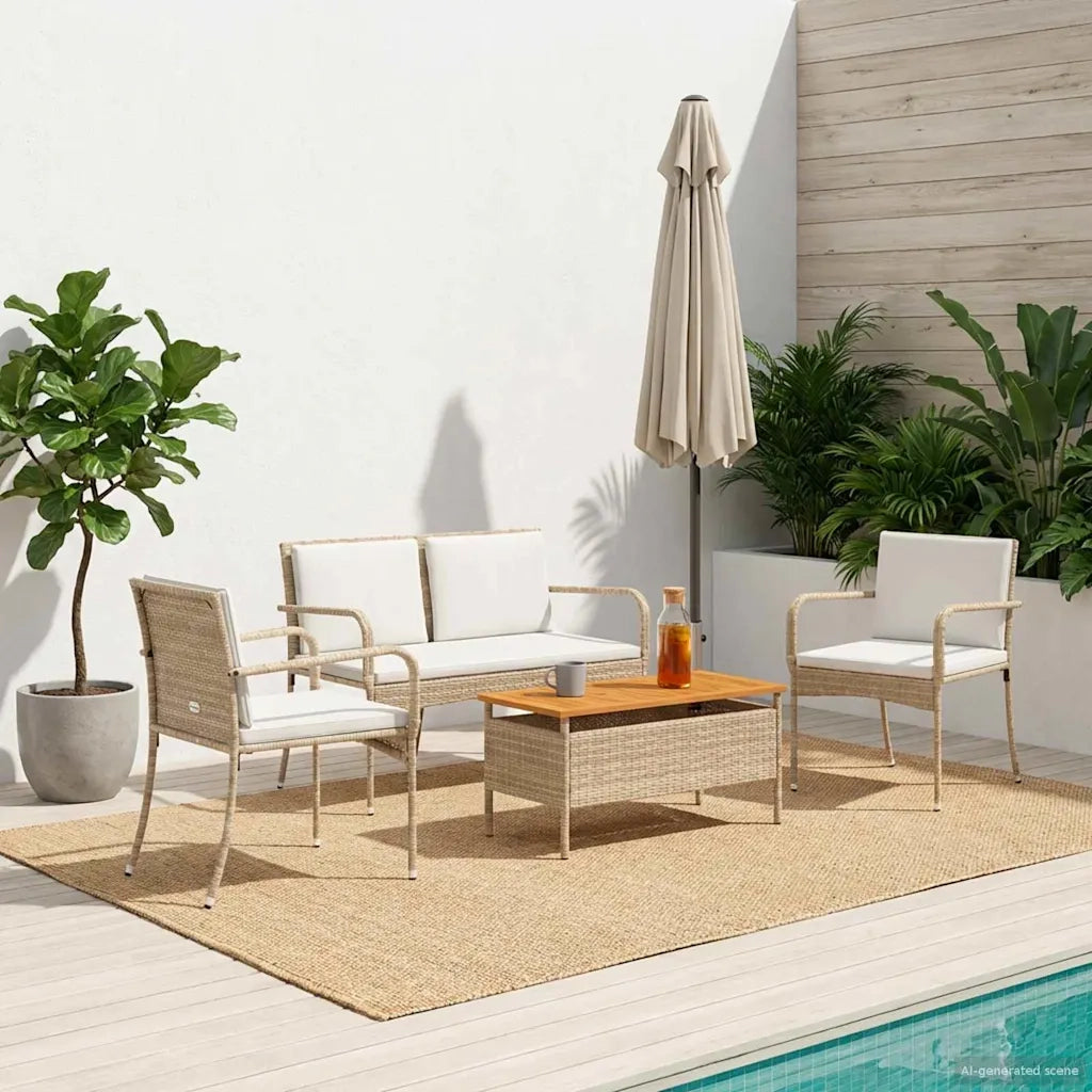 Set da giardino con cuscino acciaio 42025104