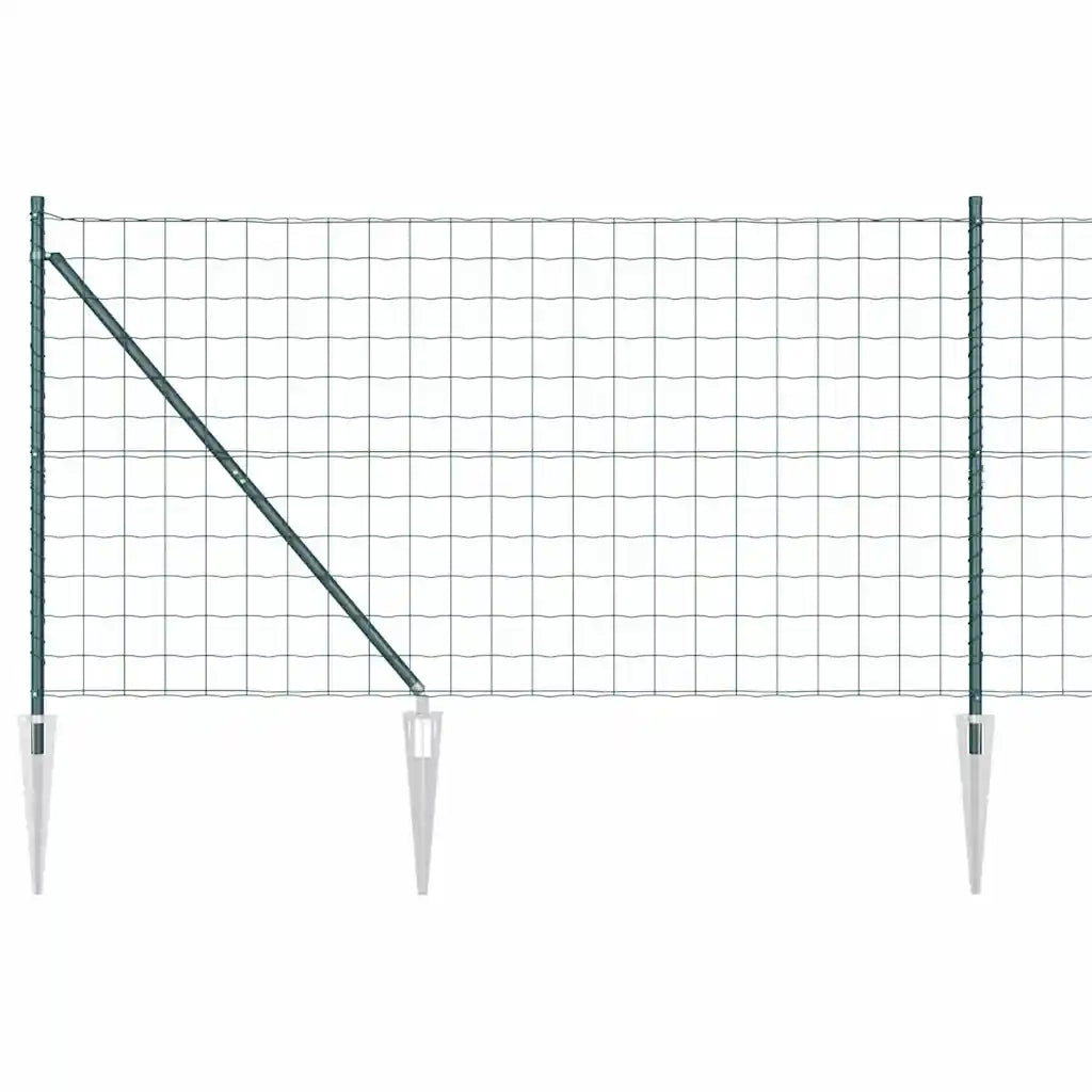 Recinzione da Giardino | Recinzione con Posto Verde 1,2 x 25 m Acciaio