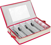 Contenitore per utensili con coperchio per carrello - Raccoglitore di utensili adattabile per campeggio e accessori da cucina