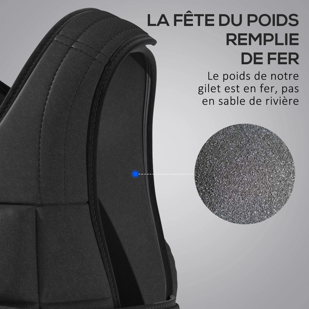 Giubbotto zavorrato 20 kg ¨C Minimal ¨C nero