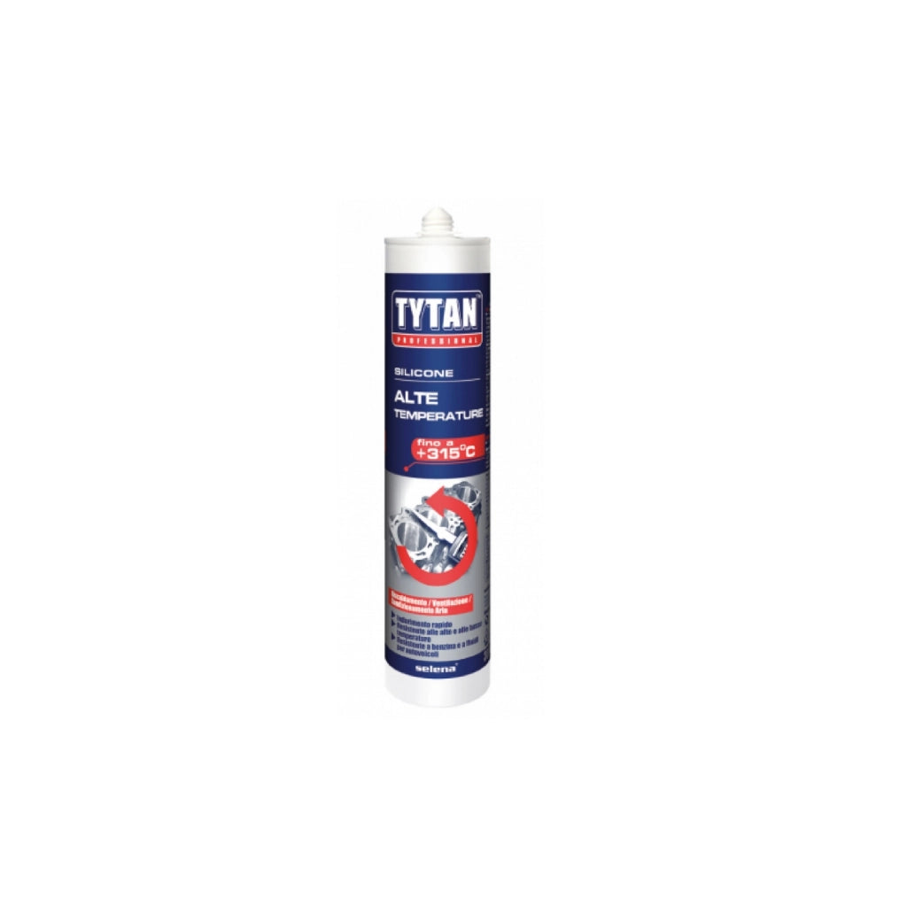 Silicone nero Tytan Professional Alte Temperature sigillante vetro ceramica metalli