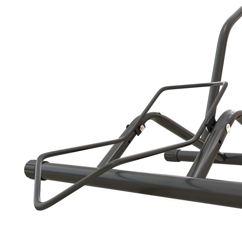 Cavalletto Portabici ¨C Xylo ¨C Acciaio Nero 59x41x38 cm