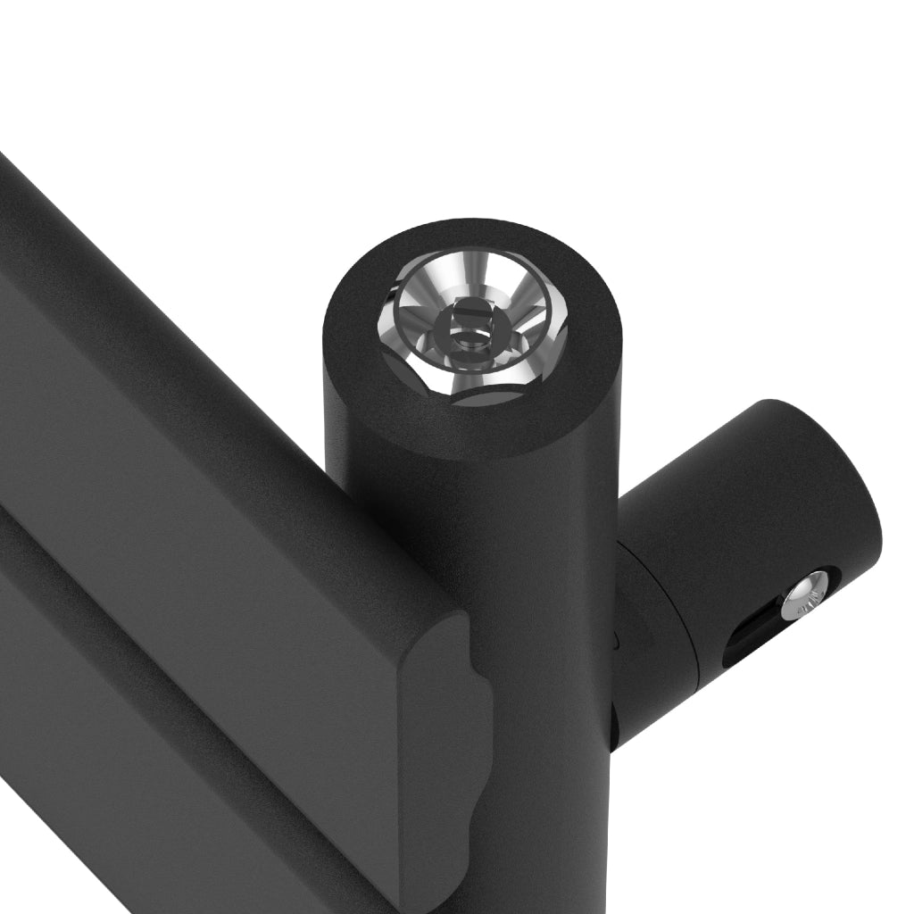 Radiatore scaldasalviette a lama piatta in acciaio nero per il riscaldamento del bagno 160 x 40 cm 03_0010438