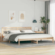 Struttura del letto Marrone 180 x 210 cm Pino massello 872317