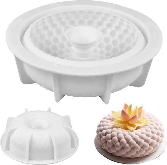 Mousse-cakevorm in forma di sfera, Sakyamuni cakevorm, vassoio per dessert mousse DIY, vassoio per torta in silicone non aderente, vassoio per torta in silicone 3D, mousse in forma di sfera, vassoio per torta, set di vassoi per torta