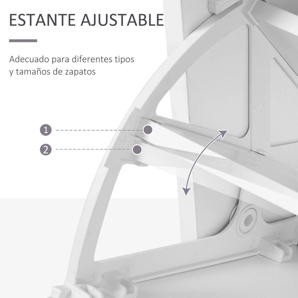 Mobili Ingresso con Specchio Appendiabiti e Scarpiera ¨C Minimal ¨C Bianco 2 Pezzi 6 Ganci
