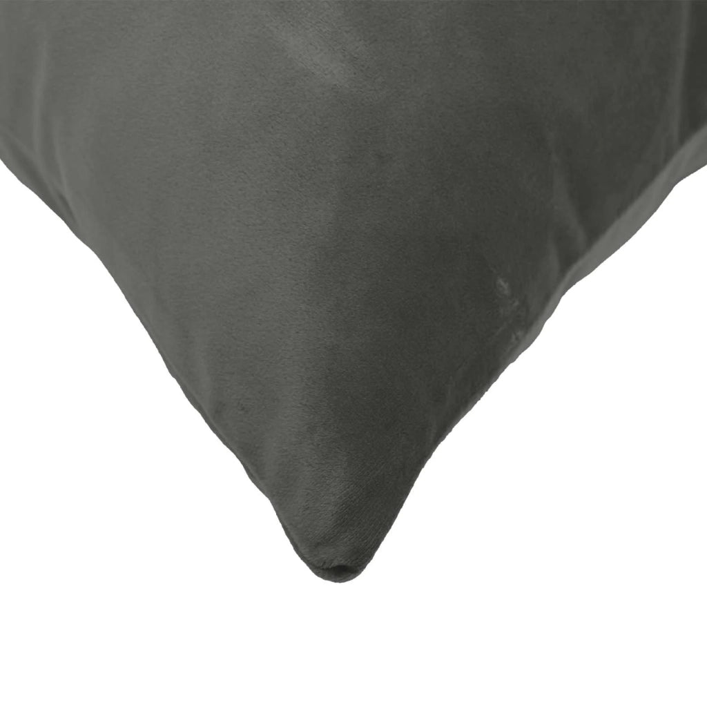 Cuscino con cuscino HEERLEN 6 pz Grigio Scuro Velluto 924500