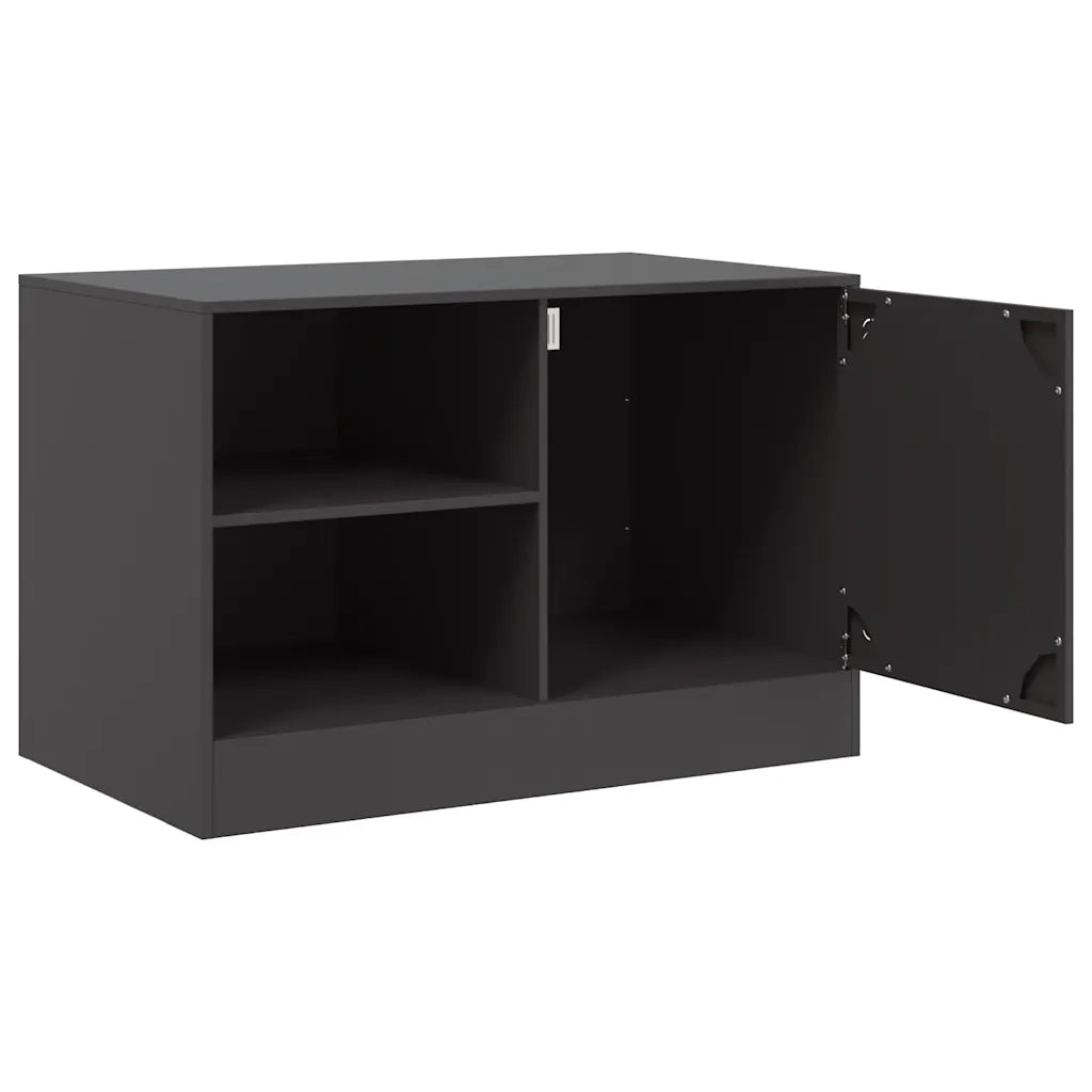 Mobile TV-Credenza per TV-Console TV Nero 67x39x44 cm in Acciaio 911999