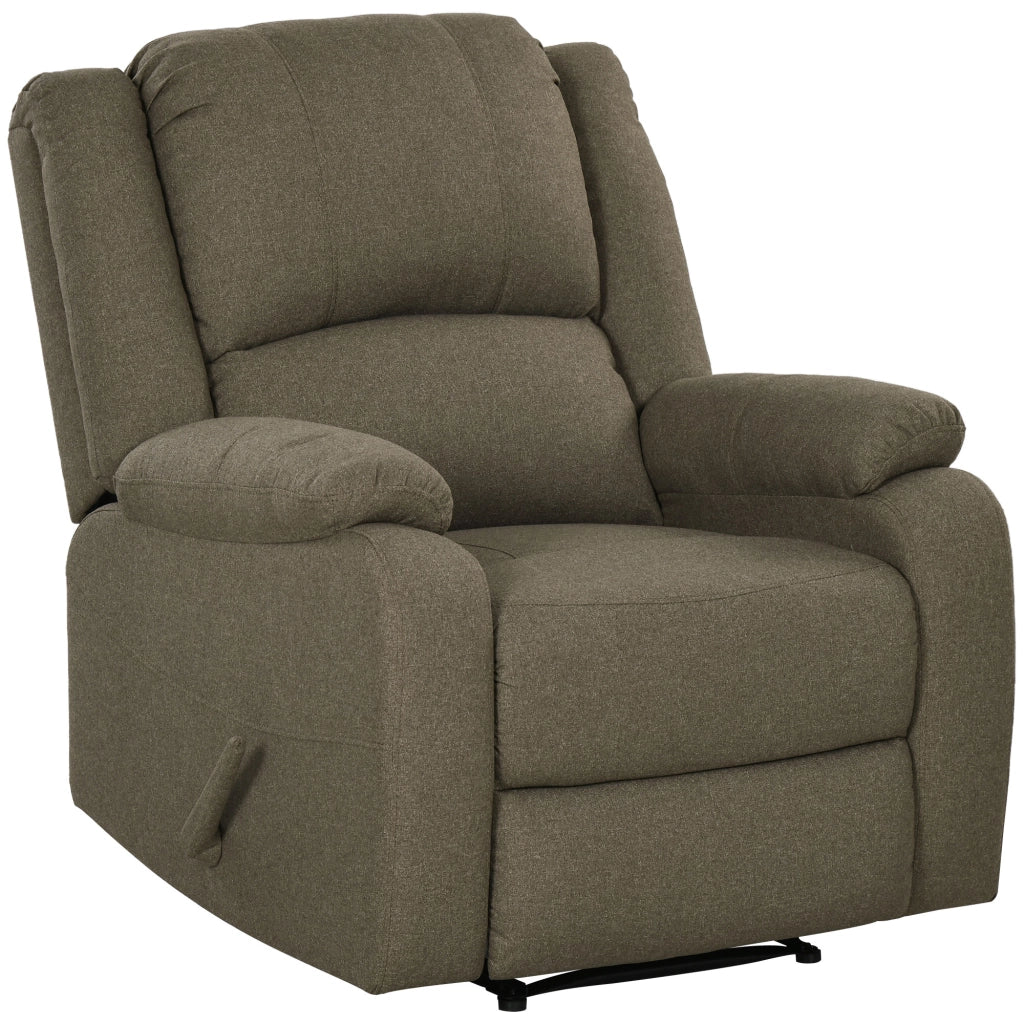 Poltrona Relax Reclinabile con Poggiapiedi Regolabile ¨C Minimal ¨C Marrone 90x96x98 cm