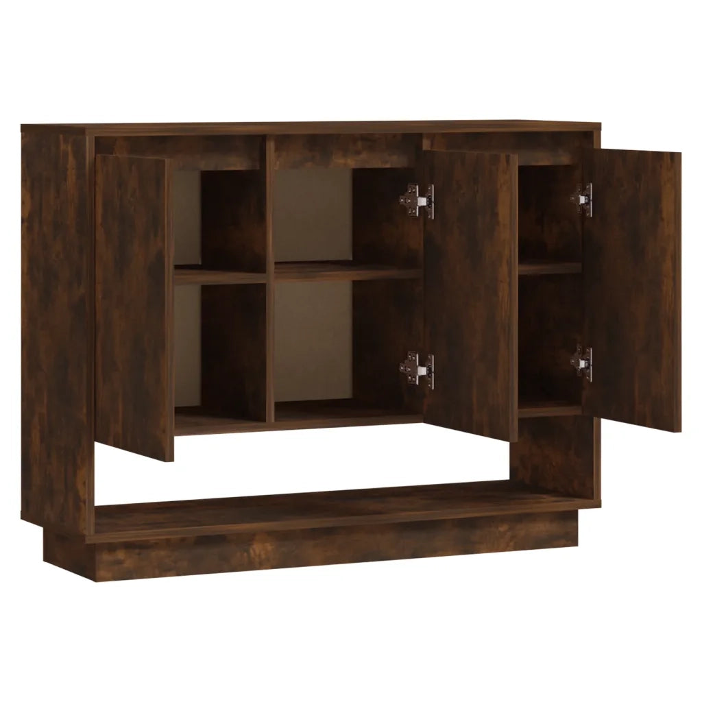 Credenza-Buffet-Armadio da cucina Rovere Fumo 97x31x75 cm in Truciolato