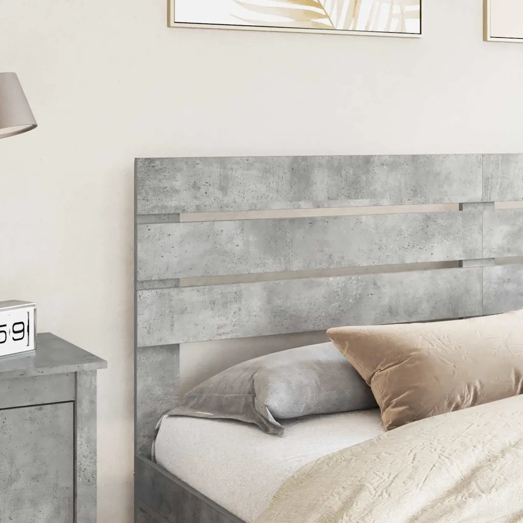 Testiera-Testata-Testiera Decorativa Grigio cemento 200 cm Legno multistrato 787061