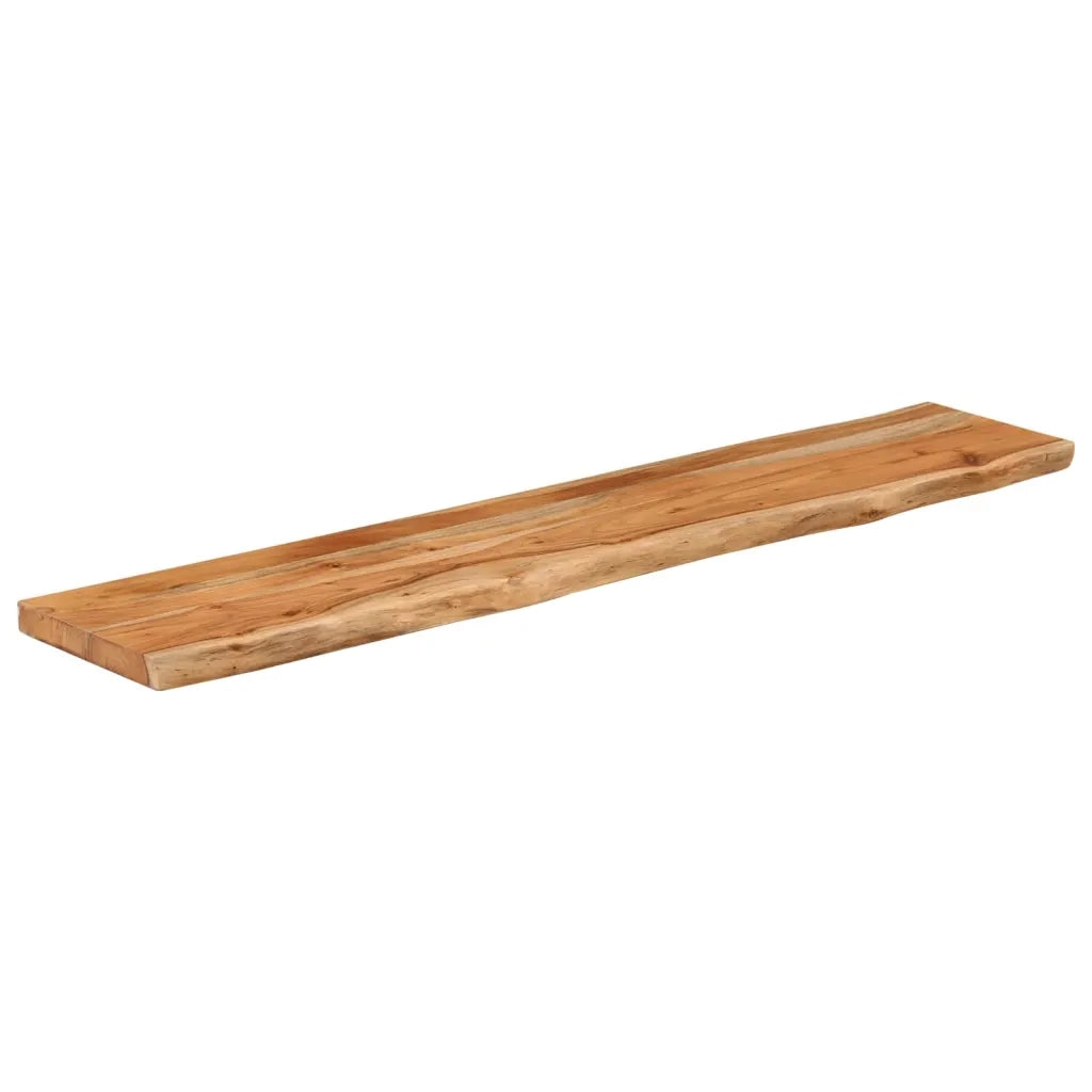 Piano Tavolo 180x40x3,8 cm Rettangolare Legno Acacia Bordi Vivi 370305
