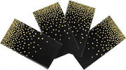 Tavolo Coprente - Acqua Resistente - Rettilineo 54"x108" - Nero/Dot Oro - Da Smettere - Protezione contro Macchie - Facile da Pulire - Tavola Coprente