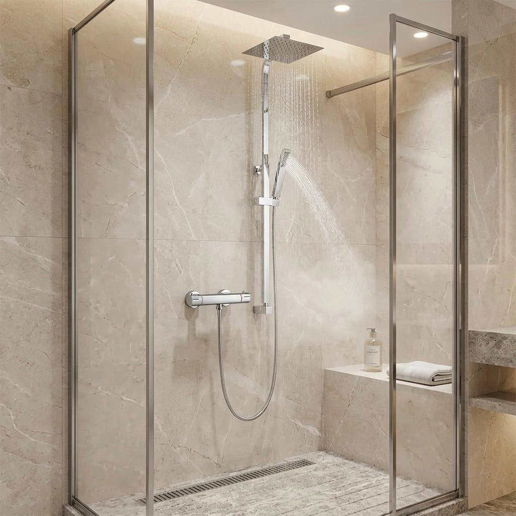 Colonna doccia quadrata SH4101 TURCHIA - Cromato Lucido