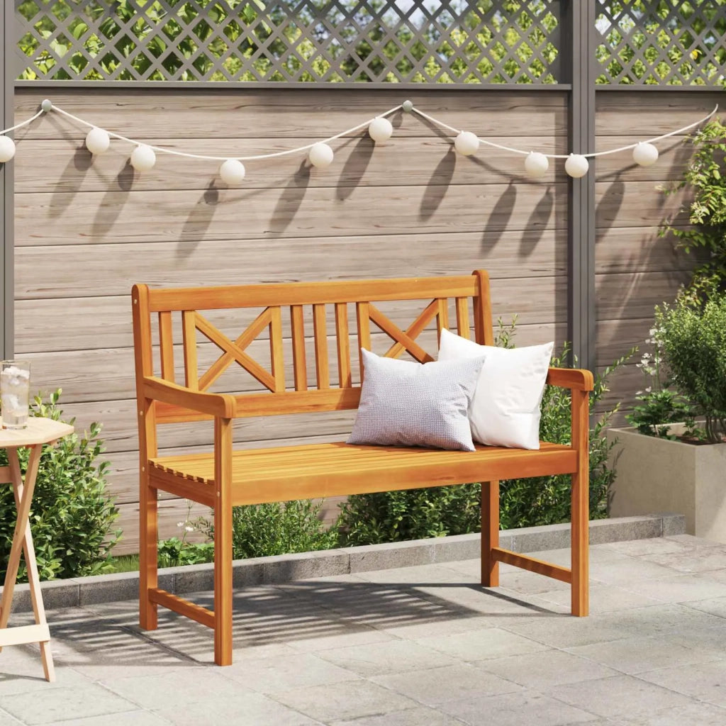 Panchina da esterno | Panchina da Giardino | Panca da Giardino Naturale 110 x 56 x 90 cm
