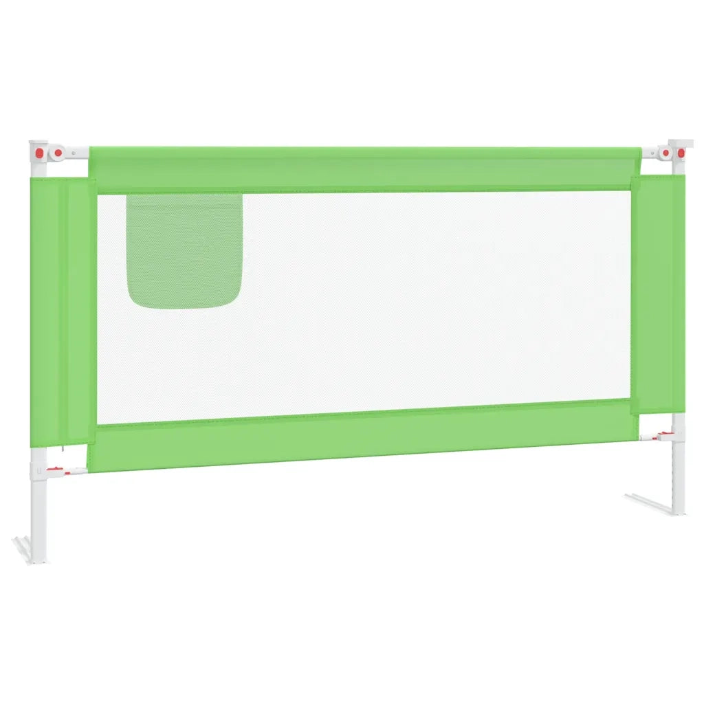 Sponda Letto di Sicurezza per Bambini Verde 150x25cm in Tessuto CFW3249456