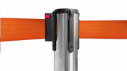 Colonnina Segnapercorso Tendinastro acciaio nastro arancio