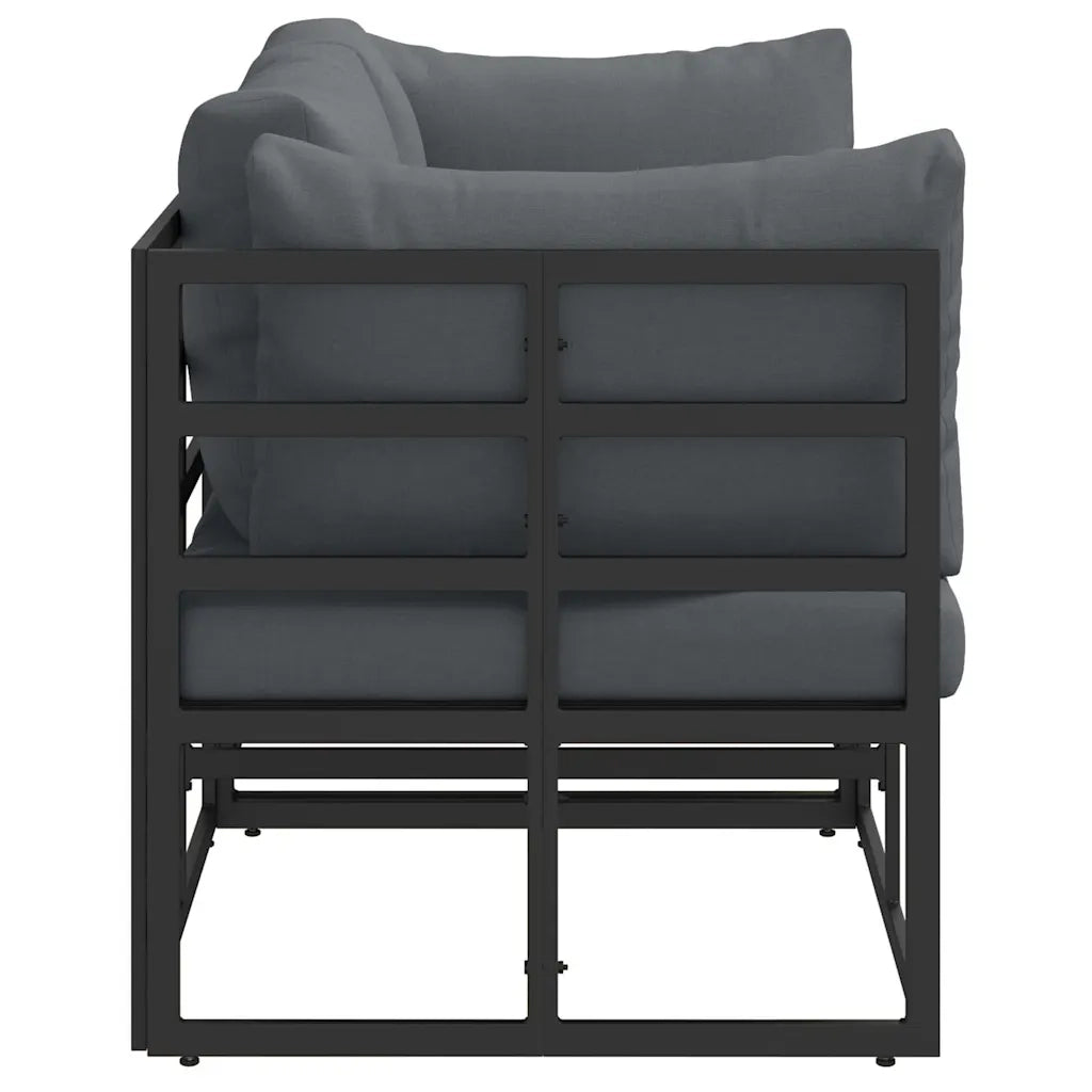 Mobili da Esterno 2 Pezzo Nero e antracite 71,5 x 71,5 x 71 cm 42008023