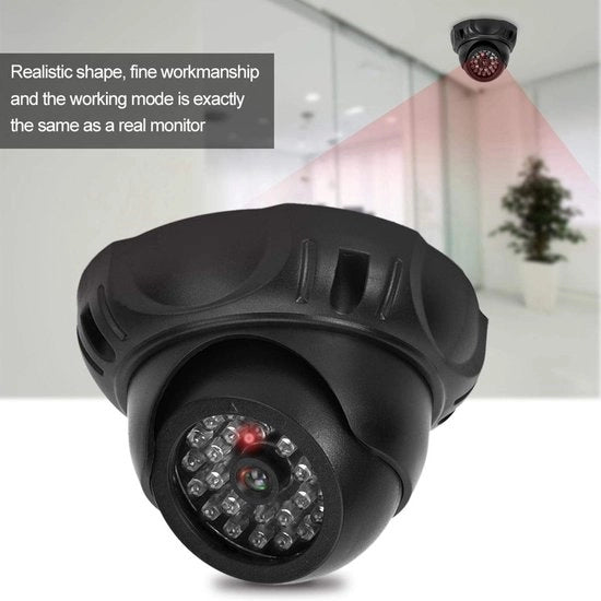 Cassa di Simulazione di Sicurezza Esterna Interna Camera di Simulazione con Diametro di 6 cm con Luce di Avviso a Led Rossa che Sfavilla (senza Batteria)