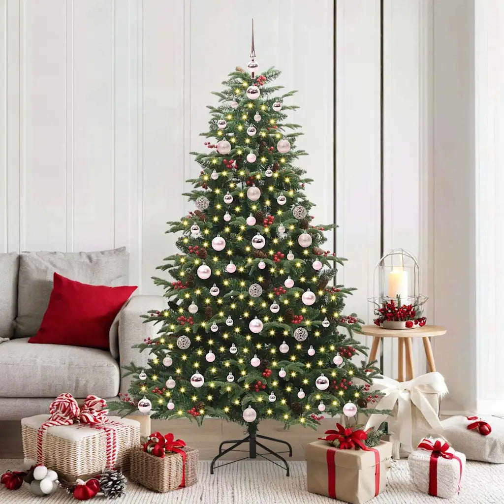 Albero di Natale artificiale con 300 LED Verde 180 cm 3395552
