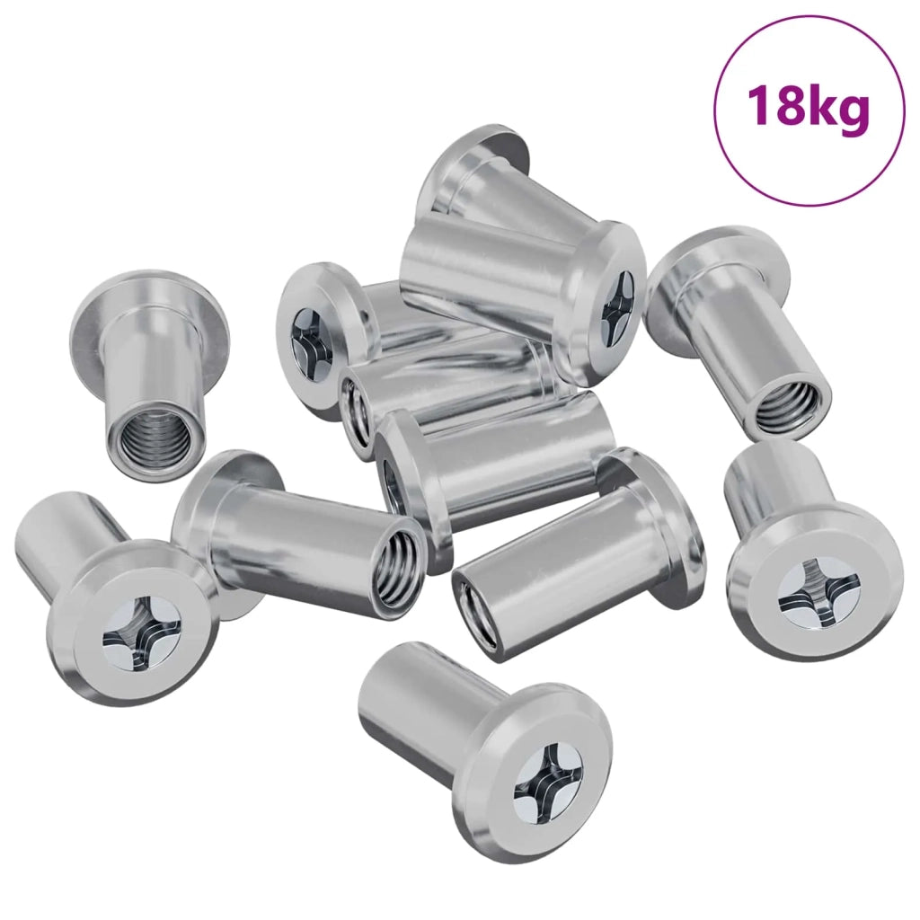 Dado a bloccaggio 3673 pcs Argento Acciaio 864561
