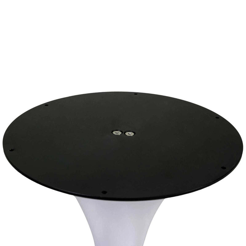 Base Tavolo Acciaio Percy Antracite Tondo Cm ø65h73,5