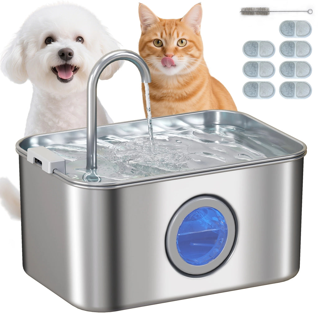Fontana per Gatti 3,2L ¨C Xylo ¨C Con Pompa Silenziosa e Filtro Carbone Attivo