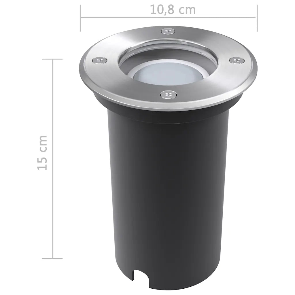 Faretti Carrabili da Esterno a LED 3 pz Rotondi 42412