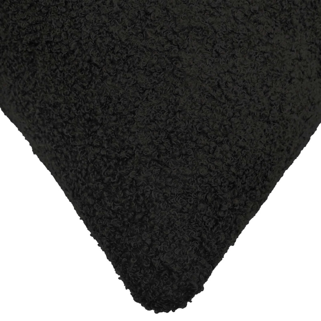 Federa 2 pcs HEERLEN Nero 40 x 40 cm Bouclé 908491