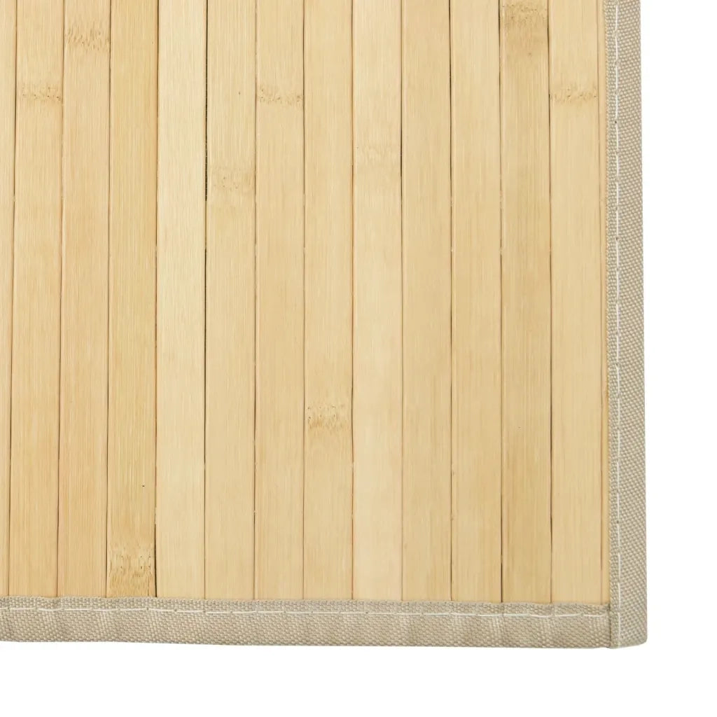 Tappeto Rettangolare Naturale Chiaro 60x1000 cm in Bambù 376861