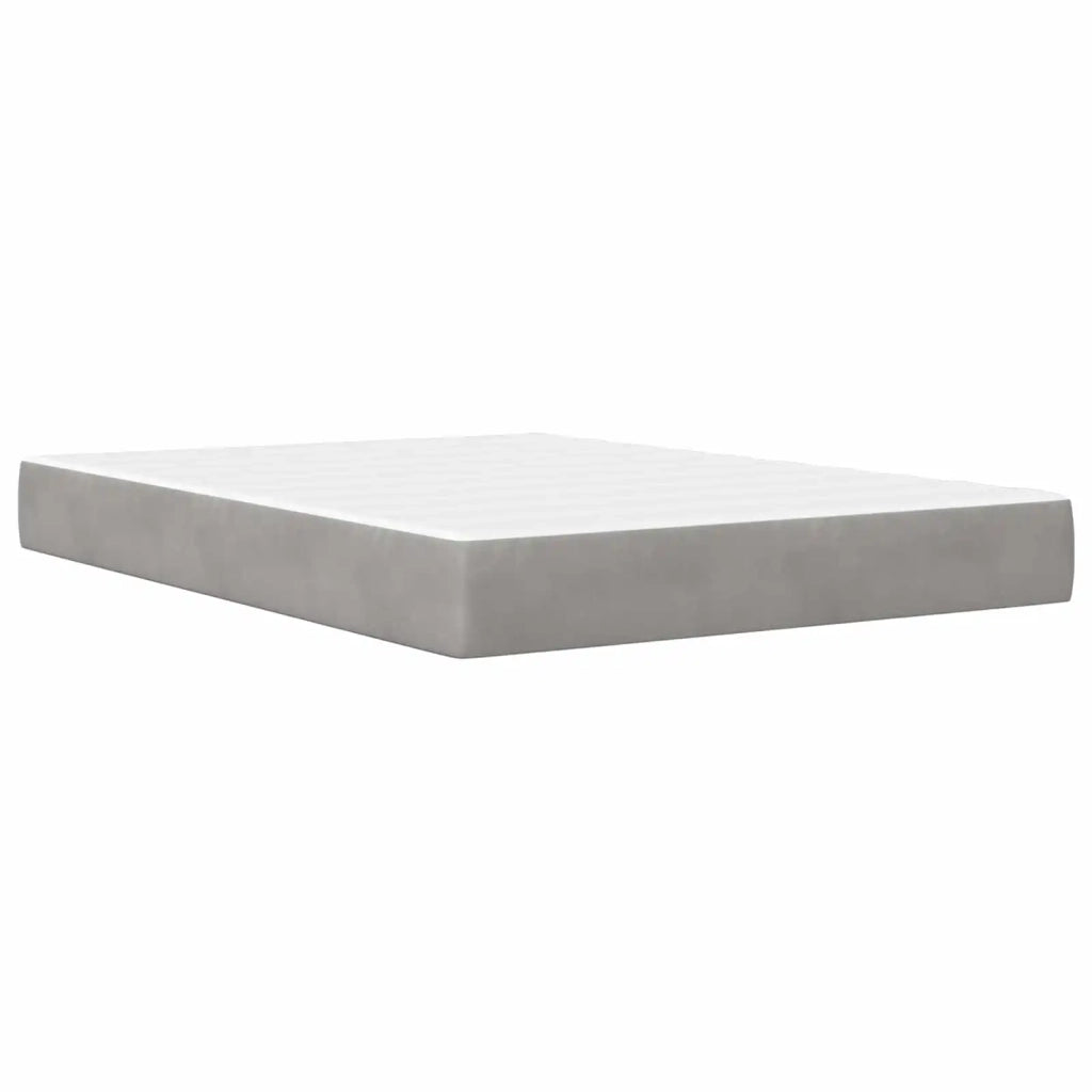 Struttura del letto Grigio Chiaro 120 x 200 cm Velluto 3415196