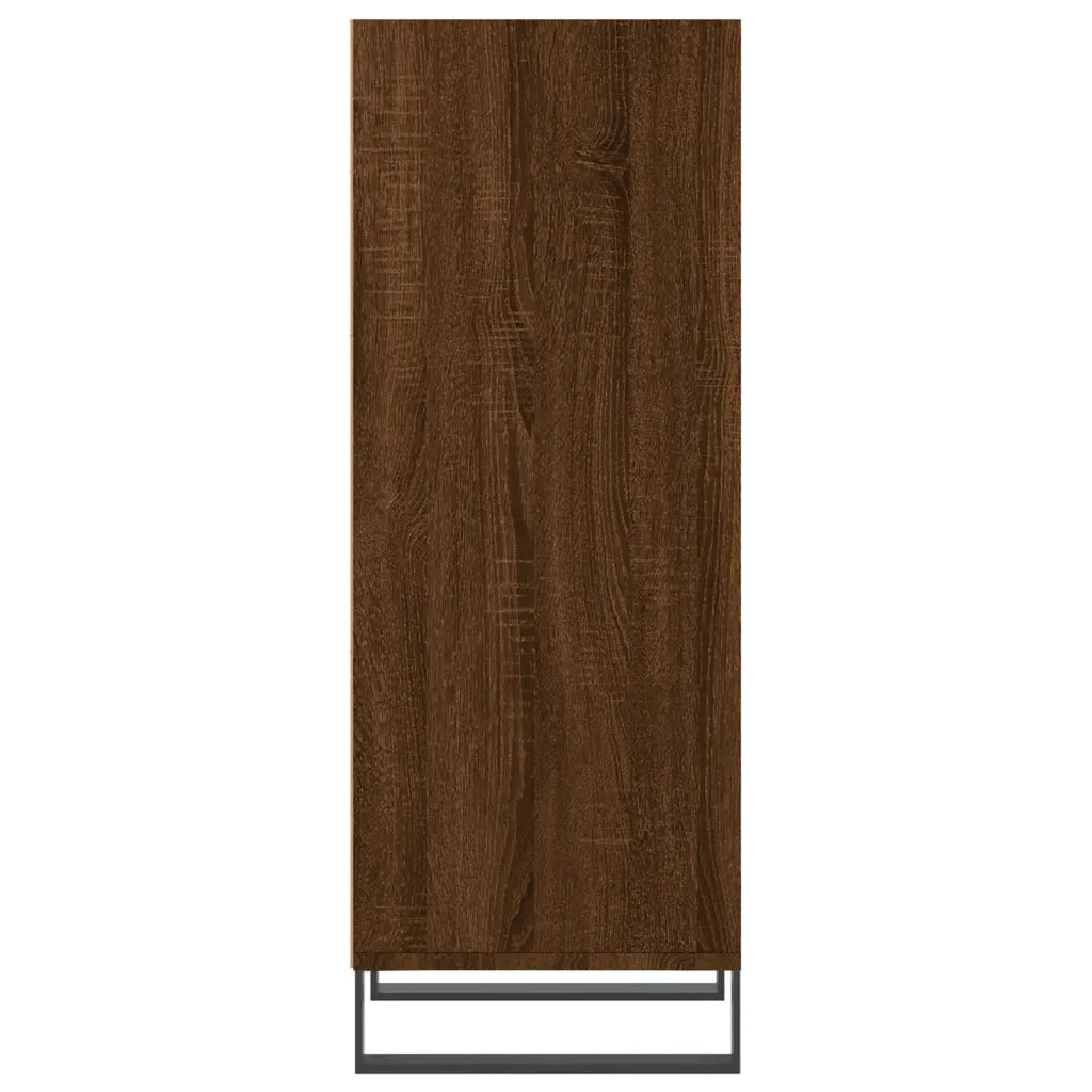 Credenza Rovere Marrone 34,5x32,5x90 cm in Legno Multistrato 828763