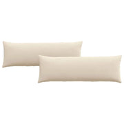 Cuscini da Divano 2 pz | Cuscini per sedie Beige 120 x 40 cm Tessuto