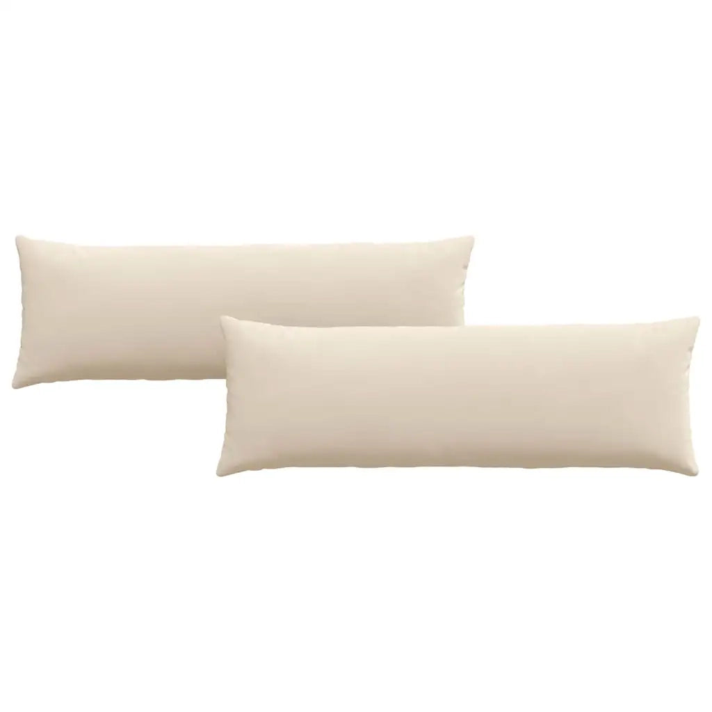 Cuscini da Divano 2 pz | Cuscini per sedie Beige 120 x 40 cm Tessuto