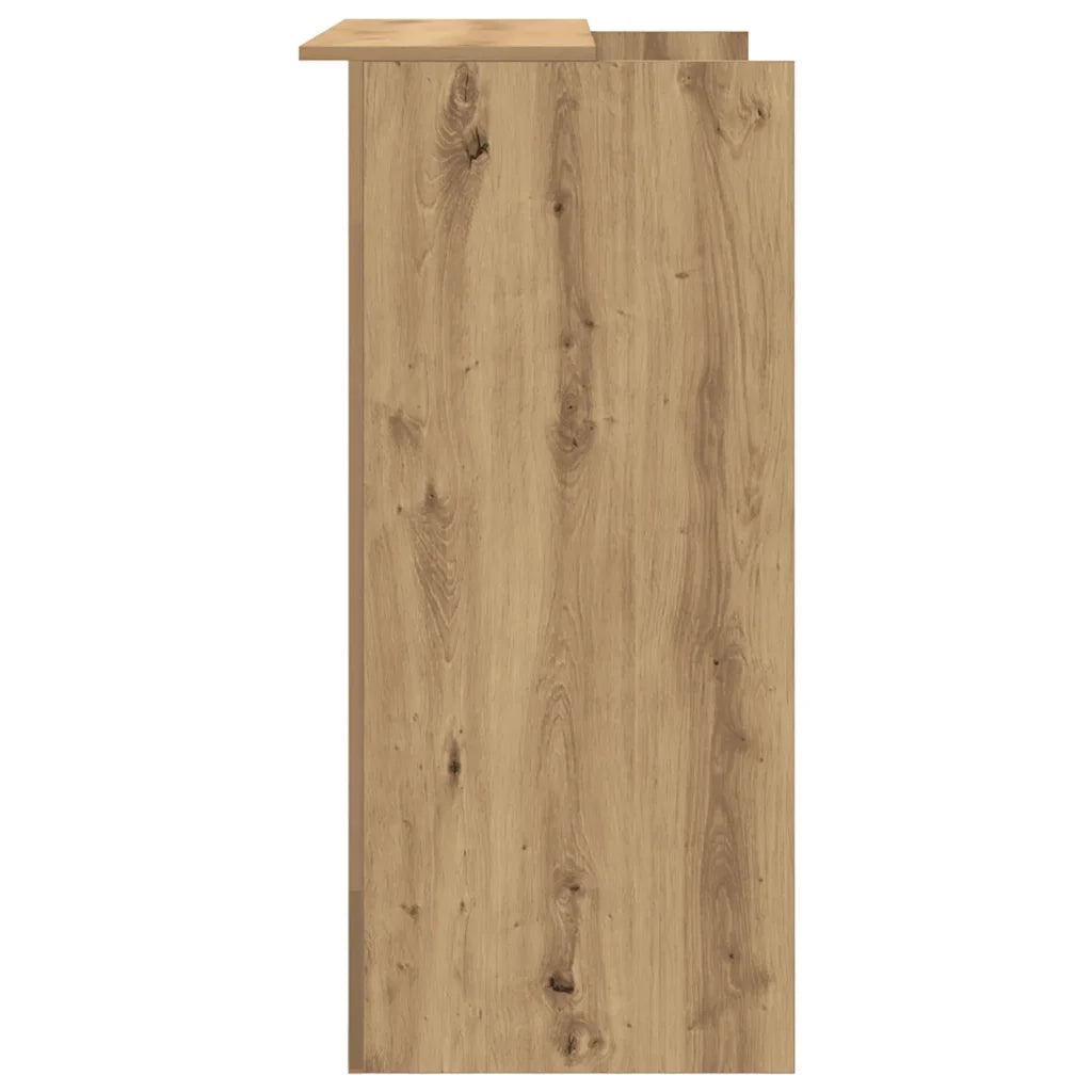 Banco Reception | Scrivania | Tavolo da Ufficio Rovere Artigianale 100x50x103,5cm in Truciolato