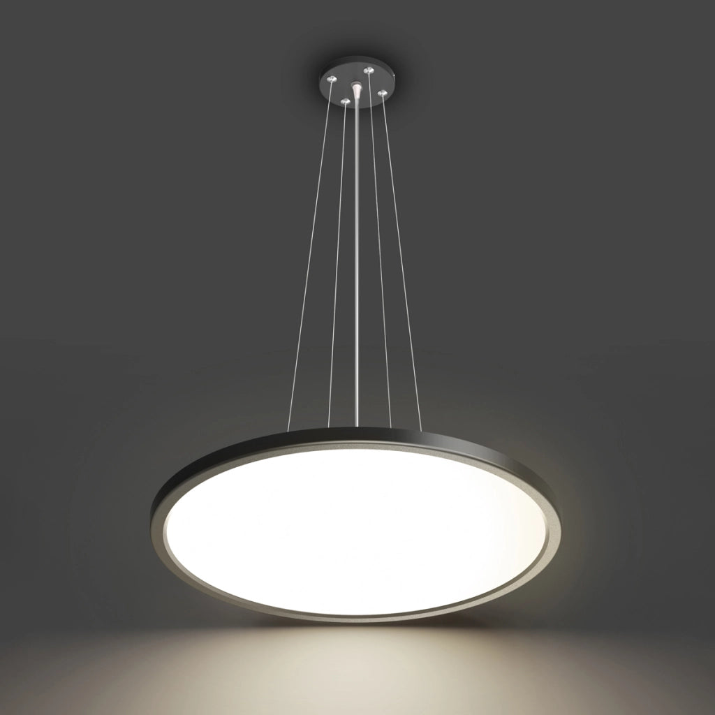 Sospensione moderna anello Ø40 nero/bianco LED 32W CCT