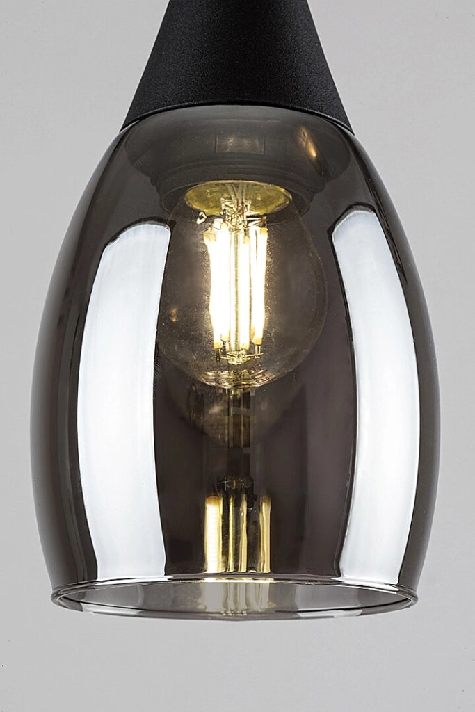 Lampada a sospensione Ilmari Rabalux nera 4xE27 120cm