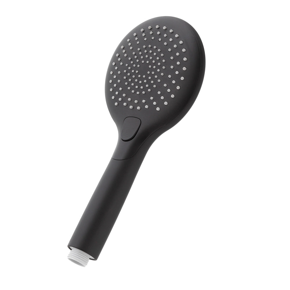 Doccetta tonda 26,5 cm in ABS nera con 3 getti Hidra